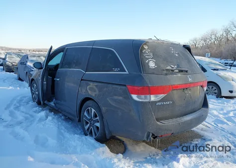 2014 Honda Odyssey Touring/Touring Elite z USA, uszkodzony, nr VIN 5FNRL5H9XEB005892